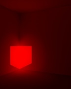 James Turrell, Munson, Red, 1968, Light Projection