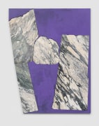 Sam Moyer, Shira, 2021, Marble, acrylic on plaster-coated canvas mounted to MDF