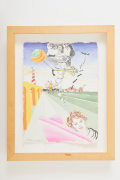 Peter Shire, Dreaming in Perspective, 1989, Gouache on rag paper