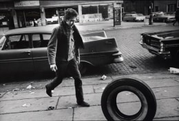 Jim Marshall Bob Dylan (with Tire), New York City, 1963&nbsp;&nbsp;&nbsp;