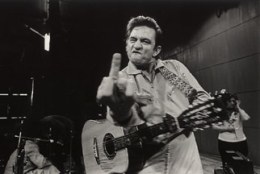 Jim Marshall Johnny Cash, (Flipping the Bird), San Quentin Prison, 1969