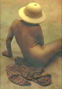 (Girl with Pith Helmet), c. 1938, Vintage Color Carbro Print