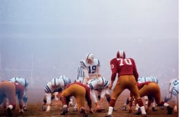 Johnny Unitas vs. Redskins, December, 1964, Color Photograph