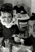Deborah Dixon Eating Spaghetti with Writer Antero Piletti, Italian High Fashion, for Harper's Bazaar, Rome, Italy, 1962