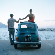 Saori &amp;amp; Mossimo Holding Hands, Amalfi, Italy, 2007, Archive Number: DEP-1207-100-08, 16 x 20 Archival Pigment Print