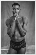 Carl Lewis, Track and Field, Houston, TX, 1983 (3743-60-1), Silver Gelatin Photograph, Ed. of 15
