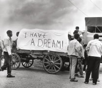 A mule train, part of Martin Luther King Jr.&rsquo;s Poor People&rsquo;s Campaign, leaves Marks, Mississippi for Washington D.C, 1968, Archival Pigment Print