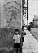 Cuba, Two Boys with Fidel Castro sign, January, 1963