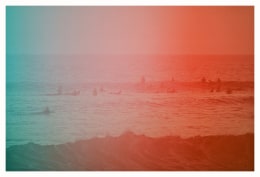 Malibu Evening Red and Teal, 2021, Archival Pigment Print