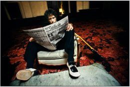 Bob Dylan with Newspaper, 16 x 20 Archival Pigment Print