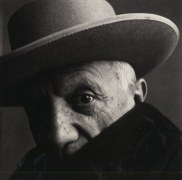 Pablo Picasso (A) at La Californie, Cannes, 1957, Platinum Palladium Photograph, Ed. of 45