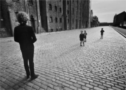 Bob Dylan, (In Street with Children), Liverpool, England, 1966, 14 x 11 Silver Gelatin Photograph
