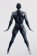 Panther Man, 1992, Vintage Blue Toned Silver Gelatin Photograph, Ed. of 30