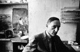 William Burroughs photographed in his Paris apartment, 1962