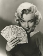 Marilyn Monroe (Holding Money), 1953, 14 x 11 Silver Gelatin Photograph