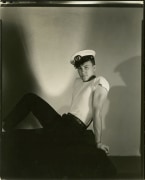 (Untitled, Model in hat, seated), n.d.