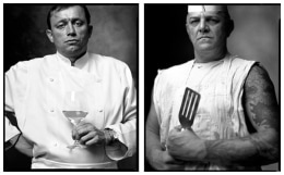 French Chef / Short Order Cook, 2006 / 1999, 20 x 32-1/2 Diptych, Archival Pigment Print, Ed. 20