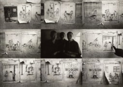 &quot;Methods of Killing - Drawings on Wall in Dharamsala, India, and Three Nuns Who Escaped Chinese Torture in Tibet&quot;, 1996, 11-5/16 x 16-13/16 Toned Iris Print, Ed. 25