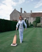 Untitled (Model Vacuuming Lawn), 1995, Archival Pigment Print
