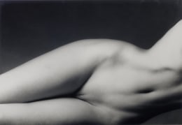 Leigender Akt, (Lying Pose), 1992, Vintage Blue Toned Silver Gelatin Photograph, Ed. of 30