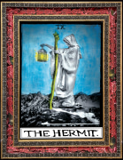 The Hermit, 2021, Hand Colored Photographic Scultpure