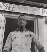 Student volunteer working to register voters, 1964-65, Archival Pigment Print