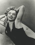 Marilyn Monroe (Sitting with Black Dress), 1953, 14 x 11 Silver Gelatin Photograph
