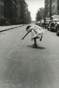 Hopscotch, Sunday Morning, 93rd Street, New York City, 1950, Silver Gelatin Photograph