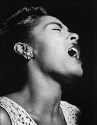 Portrait of Billie Holiday, Downbeat, New York, NY, c. February 1947, 20 x 16 Silver Gelatin Photograph