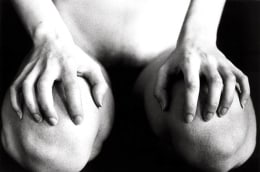 Untitled (Nude Hands on Knees), 1991, 11 x 14 Silver Gelatin Photograph, Ed. 25