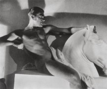 Horst in the Pose of a Greek Horseman, Paris, 1932, Platinum Palladium Print, Ed. of 27