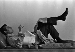 Marcello Mastroianni in his Changing Room, 1955