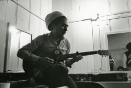 Bob Marley Playing Guitar, 1978, Silver Gelatin Photograph