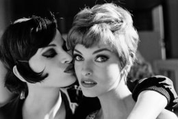 Kristen McMenamy and Linda Evangelista, Paris, 1991, Signed, titled, dated, numbered verso