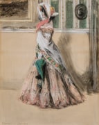 Everett Shinn (1876&ndash;1953). Julia Marlowe as Barbara Frietche, in the Play &ldquo;Barbara Frietche, the Frederick Girl,&quot; about 1899&ndash;1900. Pastel on paper mounted on board, 37 3/4 x 29 3/4 in.