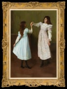 LILLA CABOT PERRY (1848&ndash;1933), &quot;Children Dancing, II, 1895. Oil on canvas, 48 x 33 1/2 in. Showing gilded Louis XV-style frame.