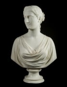 HIRAM POWERS (1805&ndash;1873), &quot;Ginevra,&quot; 1841. Marble, 24 in. high. View from the front.
