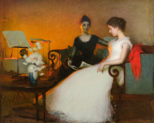 FRANK WESTON BENSON (1862&ndash;1951), &quot;Twilight,&quot; 1891. Oil on canvas, 39 1/2 x 49 1/2 in.