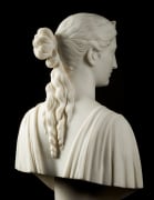 HIRAM POWERS (1805&ndash;1873) &quot;Ginevra,&quot; 1841. Marble, 24 in. high. View from the proper right rear.