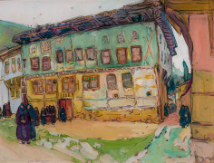 Jane Peterson (1876&ndash;1965), &quot;Sultana's Palace, Constantinople,&quot; 1924. Gouache on paper, 17 7/8 x 24 in.