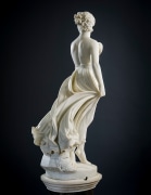 THOMAS RIDGEWAY GOULD (1818&ndash;1881), &quot;The West Wind,&quot; 1874. Marble, 48 in. high.