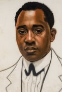 WINOLD REISS (1886&ndash;1953), &quot;Portrait of Robert Nathaniel Dett,&quot; about 1925. Pastel on Whatman board, 20 x 15 1/8 in. (detail).