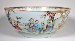 Rare Chinese Export Famille Rose Porcelain Bowl