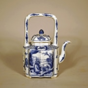 Chinese Blue and White Porcelain Teapot