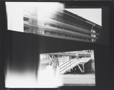 Recalling Frames, 2010. Black &amp;amp; white photograph, 42 1/2 x 53 1/2 inches (108 x 135.9 cm)., &nbsp;