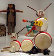 We Only Play Around, 2005. Musical instruments, 52 x 51 x 26 inches (132.1 x 129.5 x 66 cm). MP 18