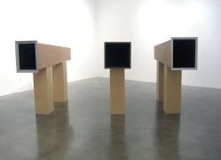 Time Tubes, 2010. MDF wood composite, 5 individual works.