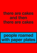 Nora Turato, there are cakes and then there are cakes / people roamed with paper plates, 2018.