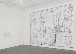 Louise Lawler, &quot;No Drones.&quot; Installation view, 2014. Metro Pictures, New York.