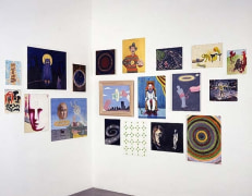 Jim Shaw, Paintings Found in an O-ist Thrift Store - Miscellaneous, 2002. 16 mixed media paintings, dimensions variable. MP 148-D